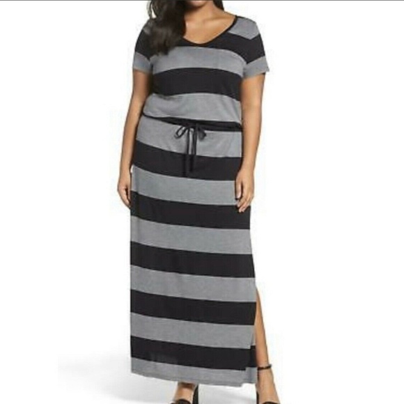 caslon twist neck maxi dress